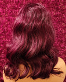 Anastasia - Burgundy Loose Wave Glueless Pre-Cut 4x4 lace Wig