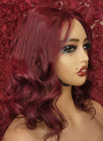Anastasia - Burgundy Loose Wave Glueless Pre-Cut 4x4 lace Wig