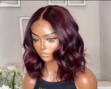Anastasia - Burgundy Loose Wave Glueless Pre-Cut 4x4 lace Wig