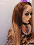 BLONDE OMBRE LACE FRONTAL WIGS100% VIRGIN HUMAN HAIR WIG